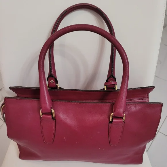 Coach Magenta Leather Chelsea Carryall Satchel - Picture 4 of 16